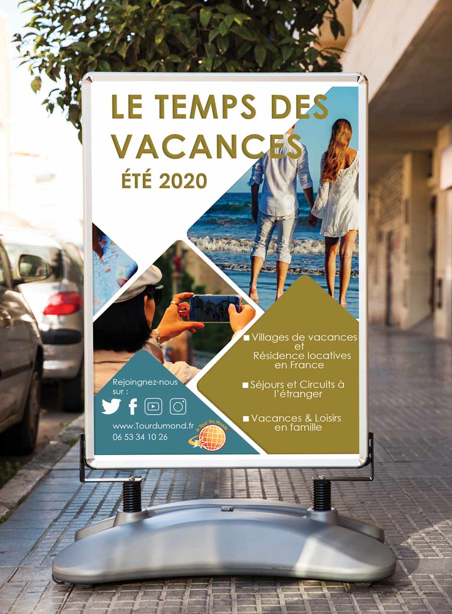 affiche d'agence du voyage